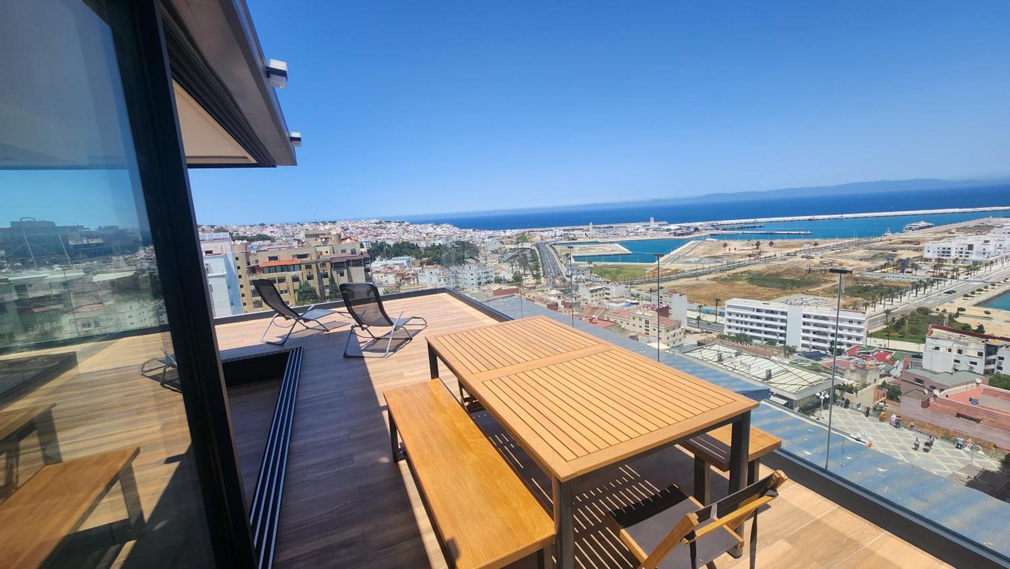 Magnifique Penthouse 160M2 Terrasse 90M2 Vue Mer タンジェ エクステリア 写真
