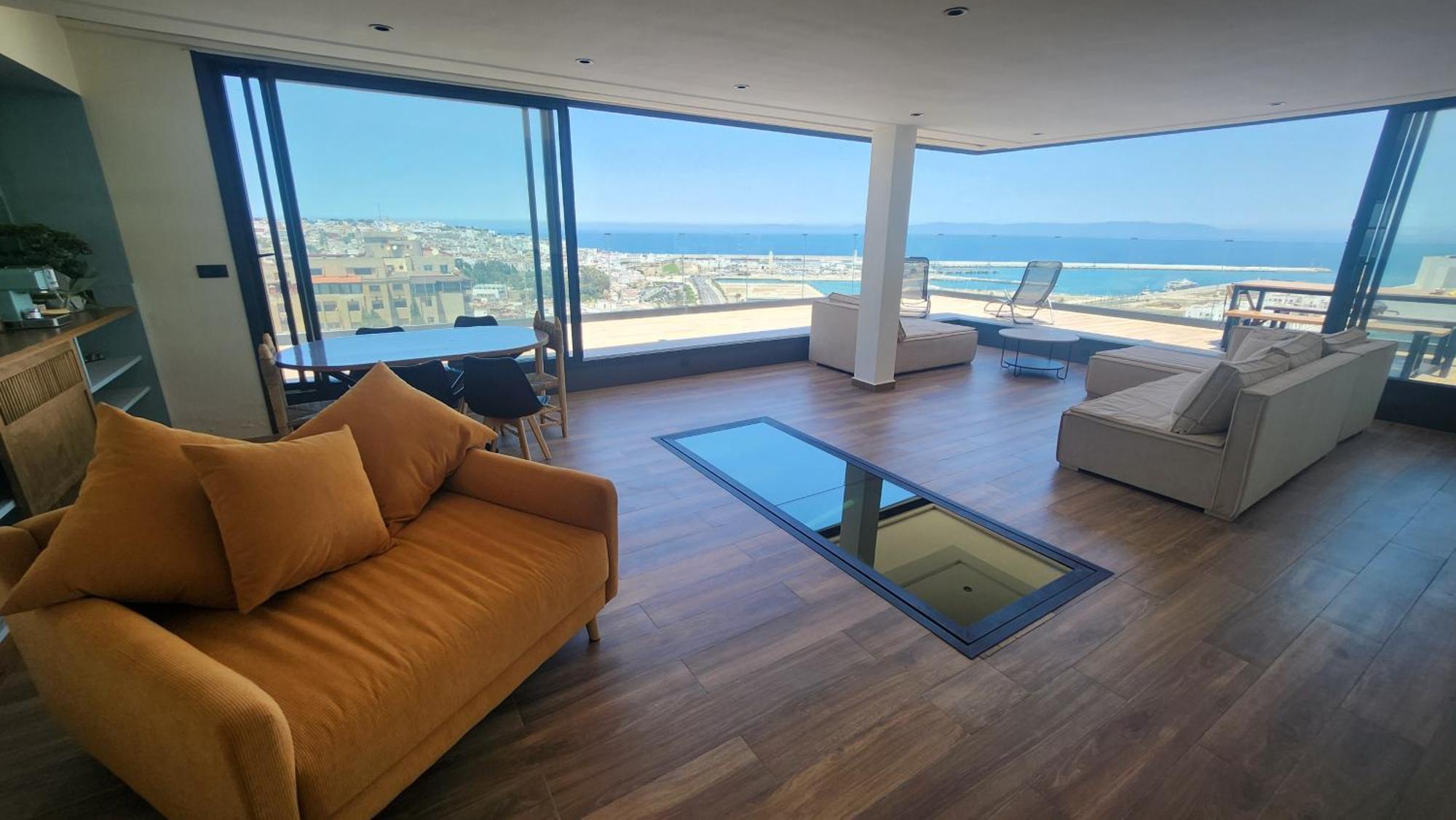 Magnifique Penthouse 160M2 Terrasse 90M2 Vue Mer タンジェ エクステリア 写真